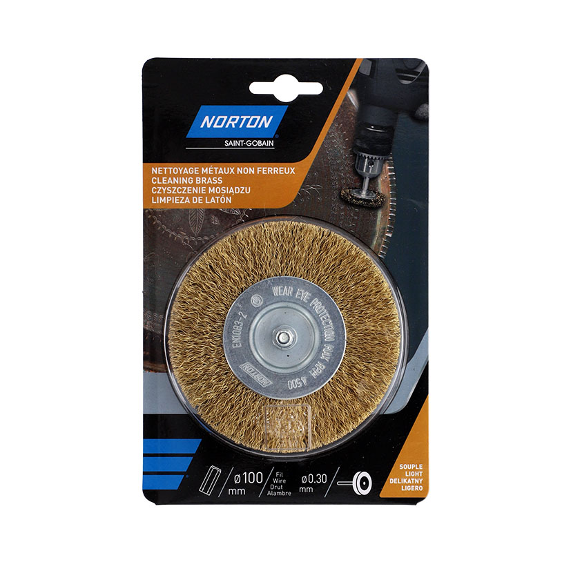 Cepillo Circular ALAMB OND LAT 100 EJE 6 Norton 100 Mm 30 Mm abrasivo electroportatil - Imagen 2