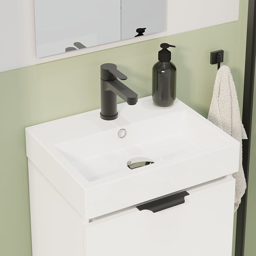 Conjunto LAVAM Artysan 45 SLIM Blanco Alday 45X36 Cm 46X36 Cm baño - Imagen 3