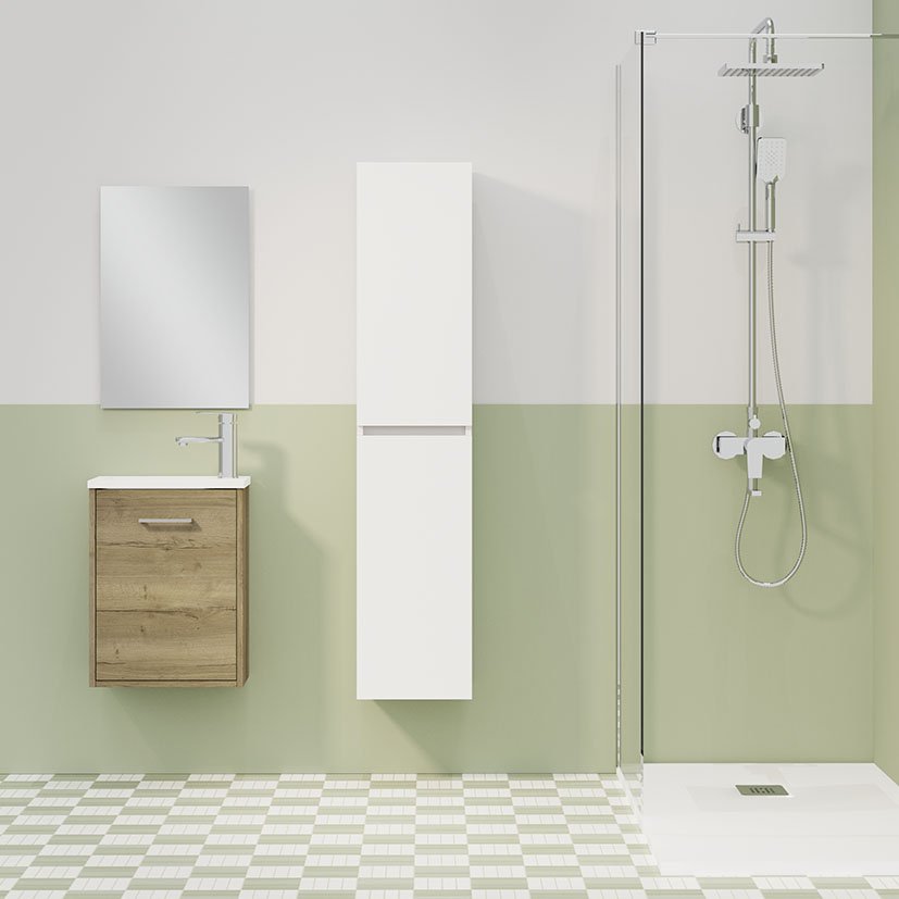 Columna Suspendida Artysan SLIM Blanca Alday 30X25X140 Cm - Imagen 2