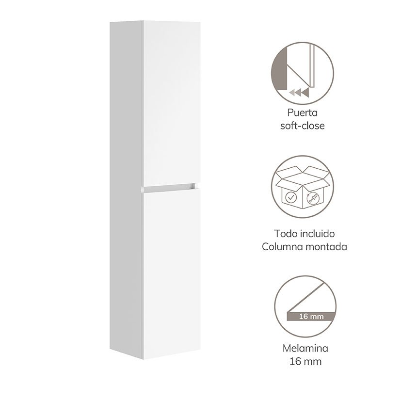 Columna Suspendida Artysan SLIM Blanca Alday 30X25X140 Cm - Imagen 6