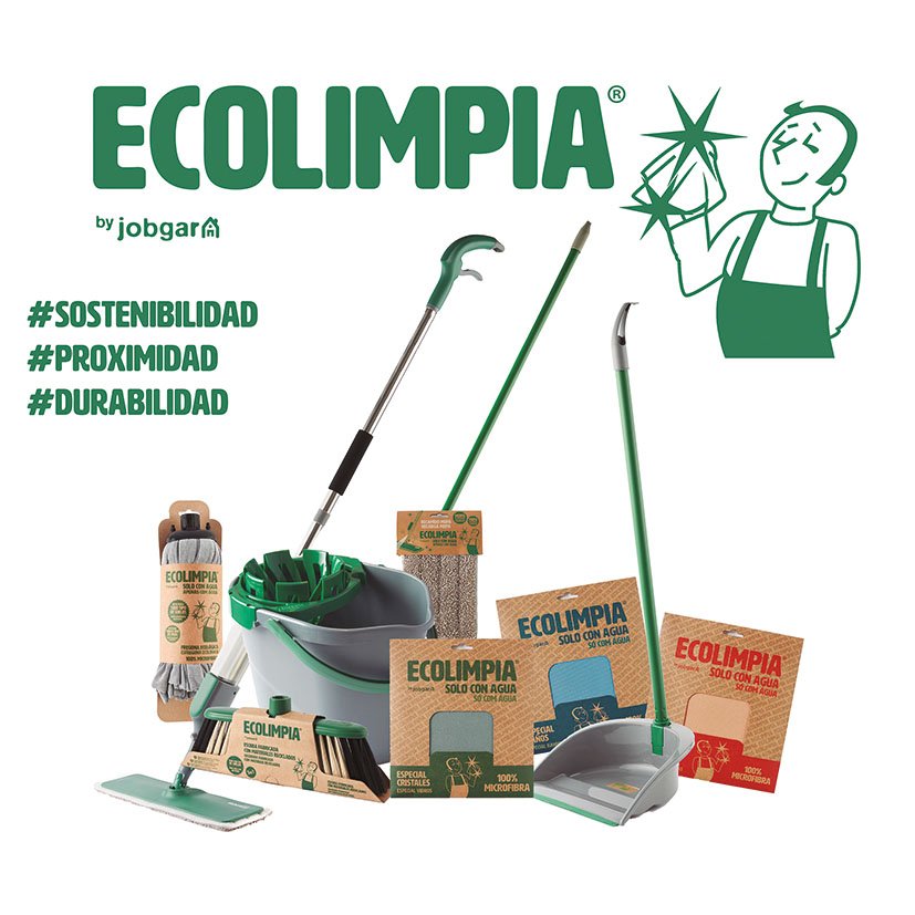 Bayeta Ecolimpia Cristales 50X40 VERDE 50X40 Cm limpieza - Imagen 2