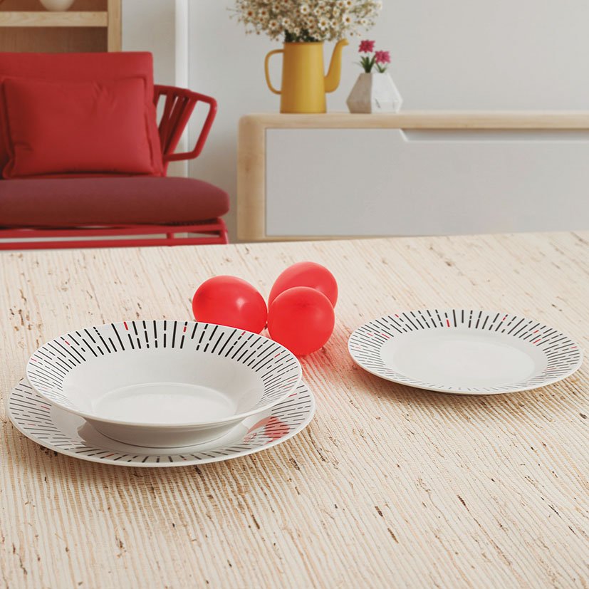 Vajilla 18 PZAS Festival QD Quid 23 Cm 20 Cm plato - Imagen 2