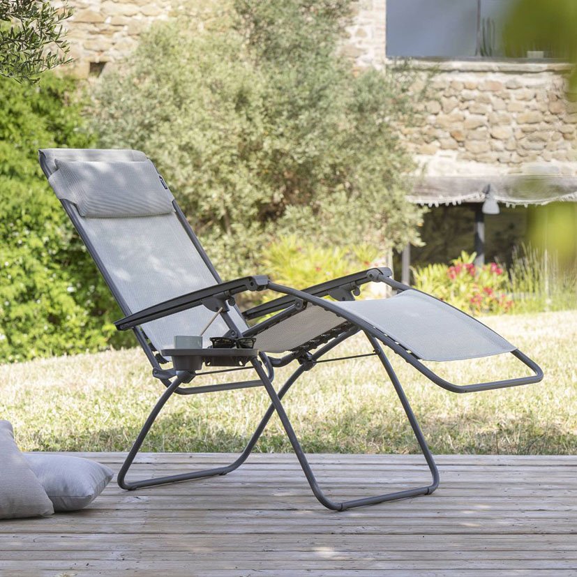 Sillon RELAX RCLIP Seigle II Lafuma Gris mobiliario camping - Imagen 3