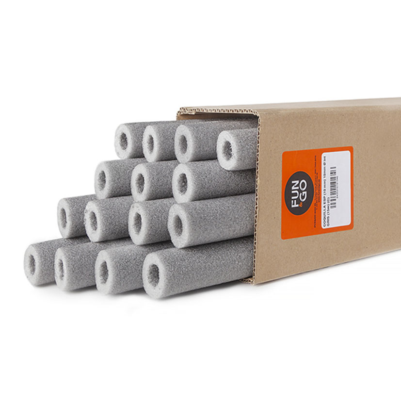 Coquilla PREC PE GRIS 1M INTØ18 15 Unid Fun&go 100 Cm revestimiento tubo - Imagen 2