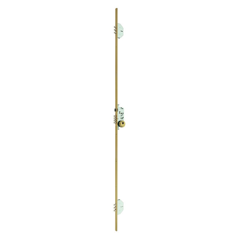 Cerradura Embutir 3 Puntos Niquelado Mcm 20X10 Mm 50 Mm aluminio - Imagen 2
