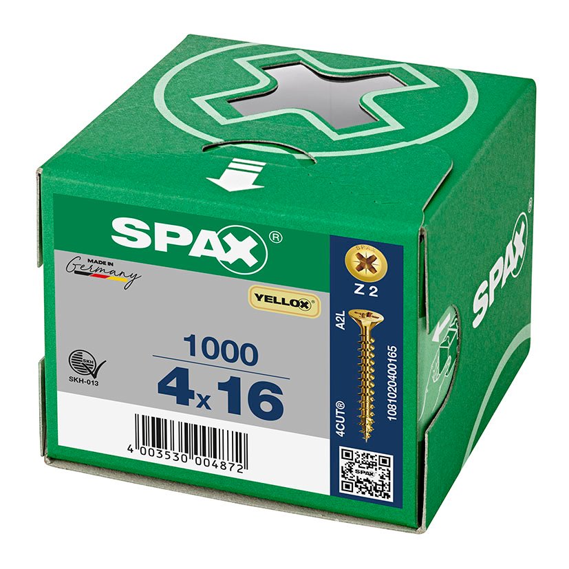 SPAX CP Yellox Z2 TR 4,0X16 1000U tornillería - Imagen 2