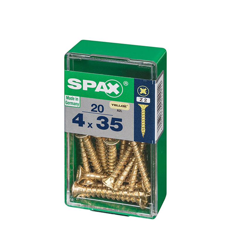 SPAX CP Yellox Z2 TR 4,0X35 20U tornillería - Imagen 2