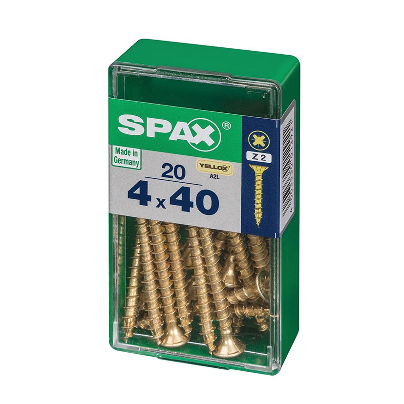 SPAX CP Yellox Z2 TR 4,0X40 20U tornillería - Imagen 2