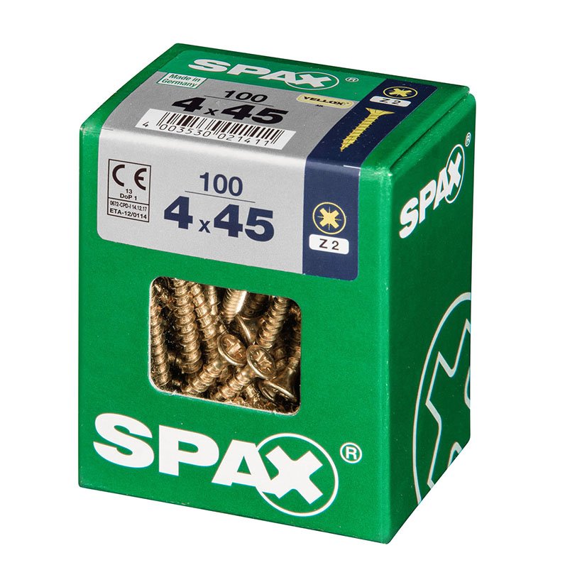 SPAX CP Yellox Z2 TR 4,0X45 100U tornillería - Imagen 2