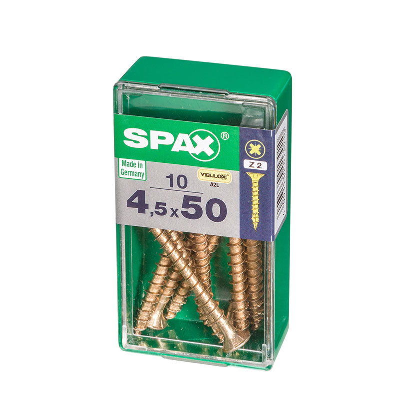 SPAX CP Yellox Z2 TR 4,5X50 10U tornillería - Imagen 2