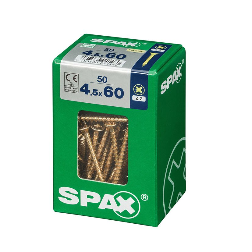 SPAX CP Yellox Z2 TR 4,5X60 50U tornillería - Imagen 2