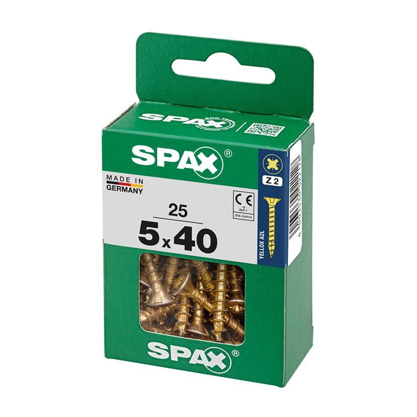 SPAX CP Yellox Z2 TR 5,0X40 25U tornillería - Imagen 2