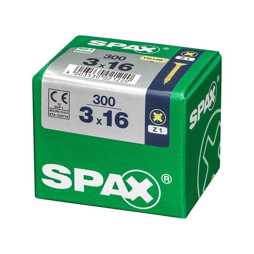 SPAX CP Yellox Z1 TR 3,0X16 300U tornillería - Imagen 2