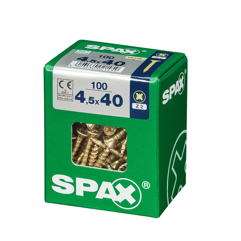 SPAX CP Yellox Z2 TR 4,5X40 250U tornillería - Imagen 2