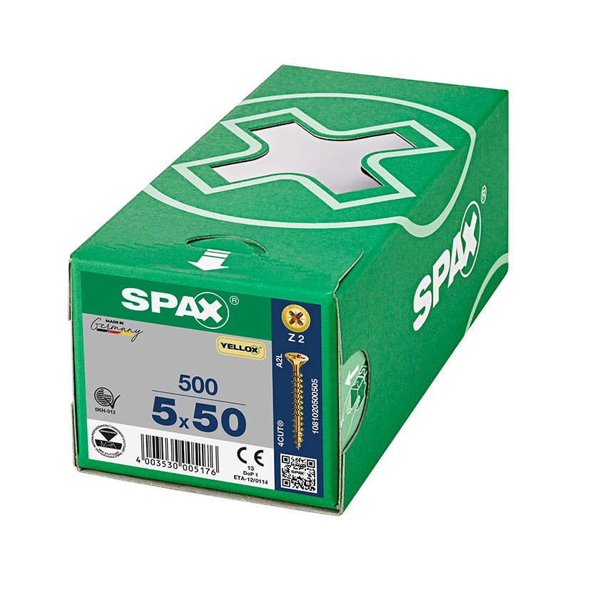 SPAX CP Yellox Z2 TR 5,0X70 tornillería - Imagen 2
