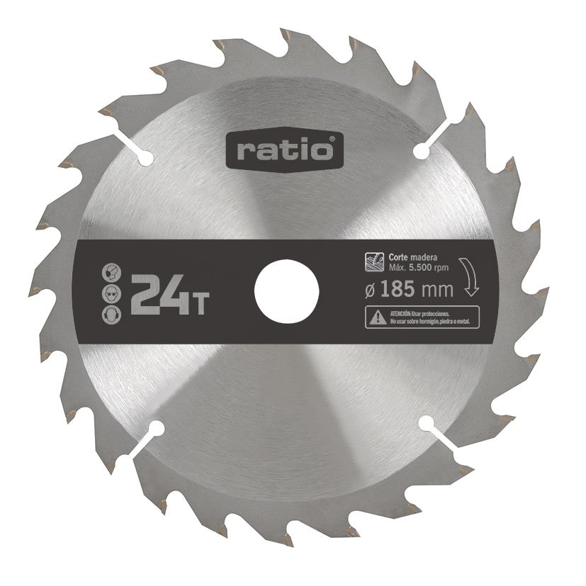 Sierra Circular 1400 W RATIO R-SR1400S 1400 W 185X20 Mm portátil - Imagen 6