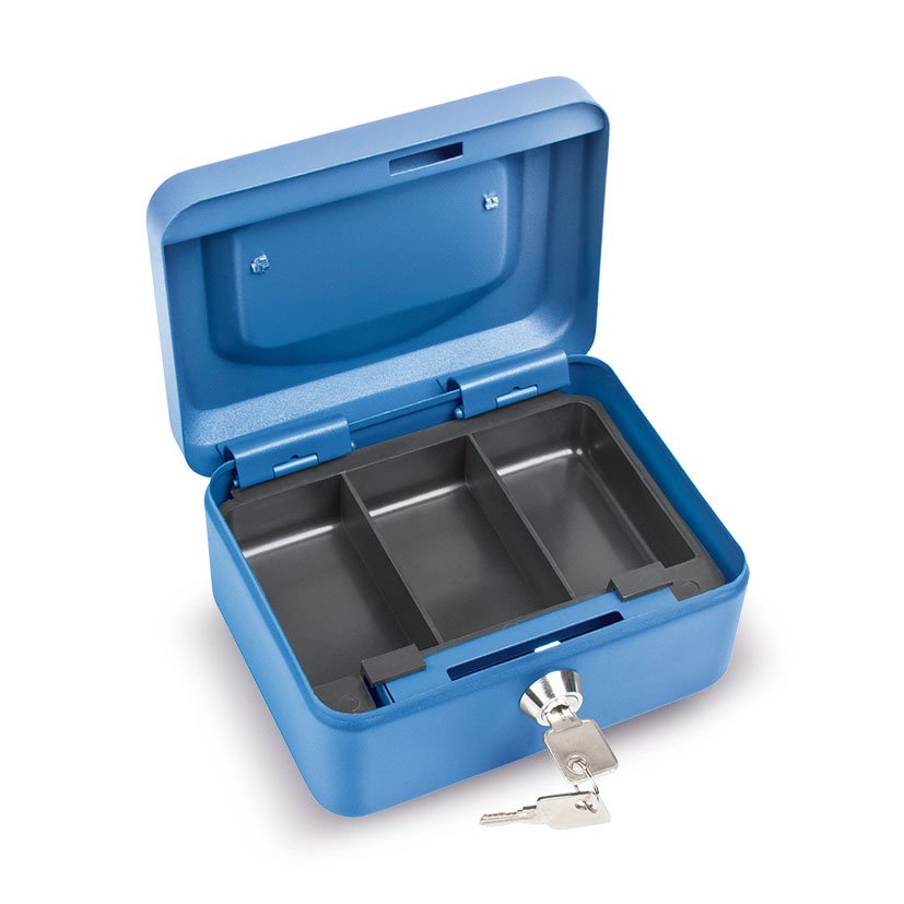 CAJA Caudal C/BAN AZUL 15,2 X11,5X8 Cm EHL 5X8 CM 2X11 cajita hucha - Imagen 3