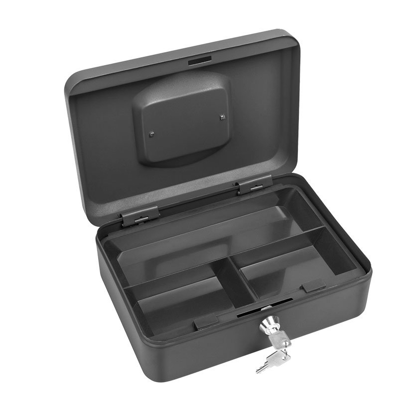 CAJA Caudal C/BAN NEGRO 25X18XH9 Cm EHL 25X18X9 CM 25X18X9 Cm cajita hucha - Imagen 3