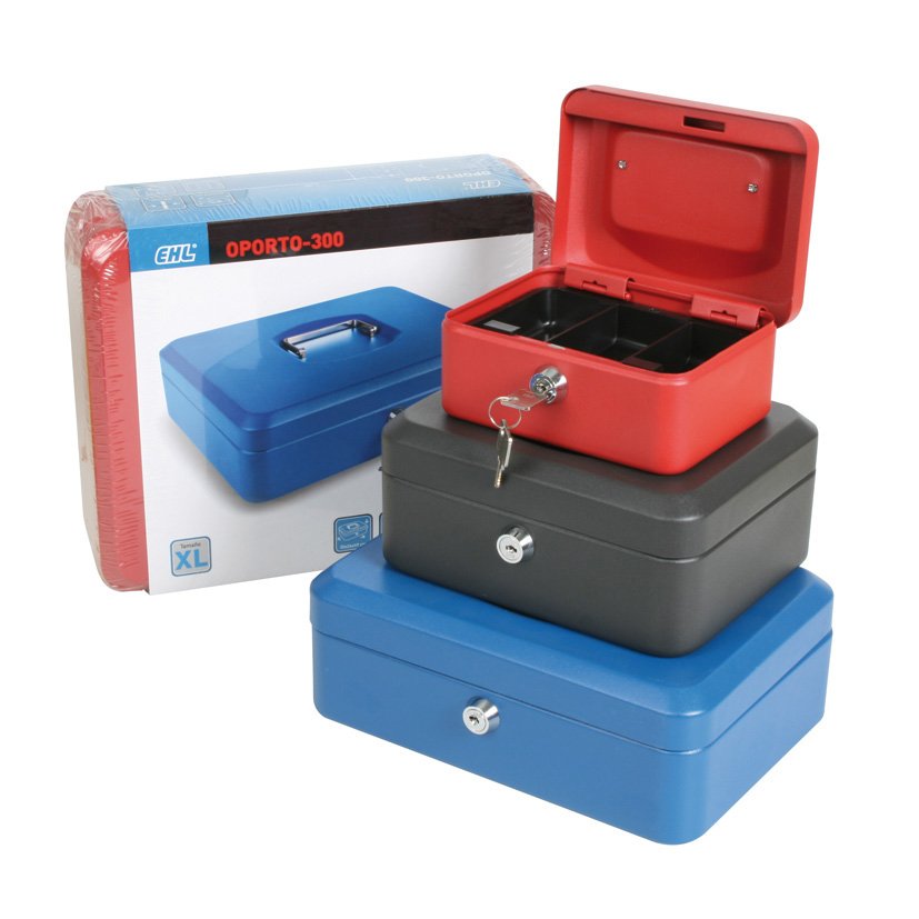 CAJA Caudal C/BAN ROJO 25X18XH9 Cm EHL 25X18X9 Cm cajita hucha - Imagen 4
