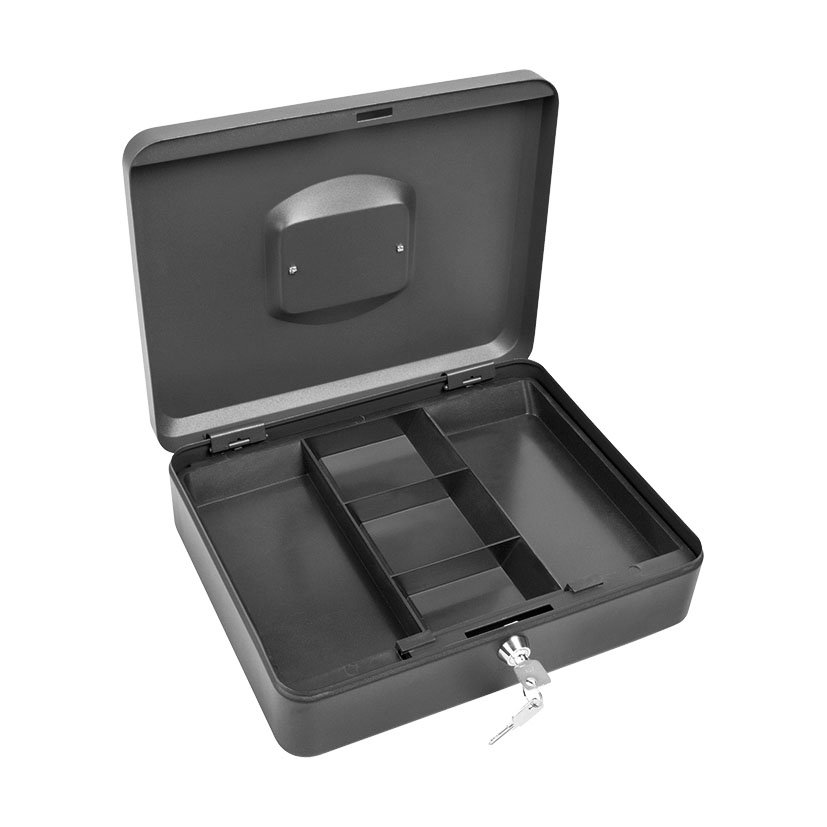 CAJA Caudal C/BAN NEGRO 30X24XH9 Cm EHL 30X24X9 CM 30X24X9 Cm cajita hucha - Imagen 3
