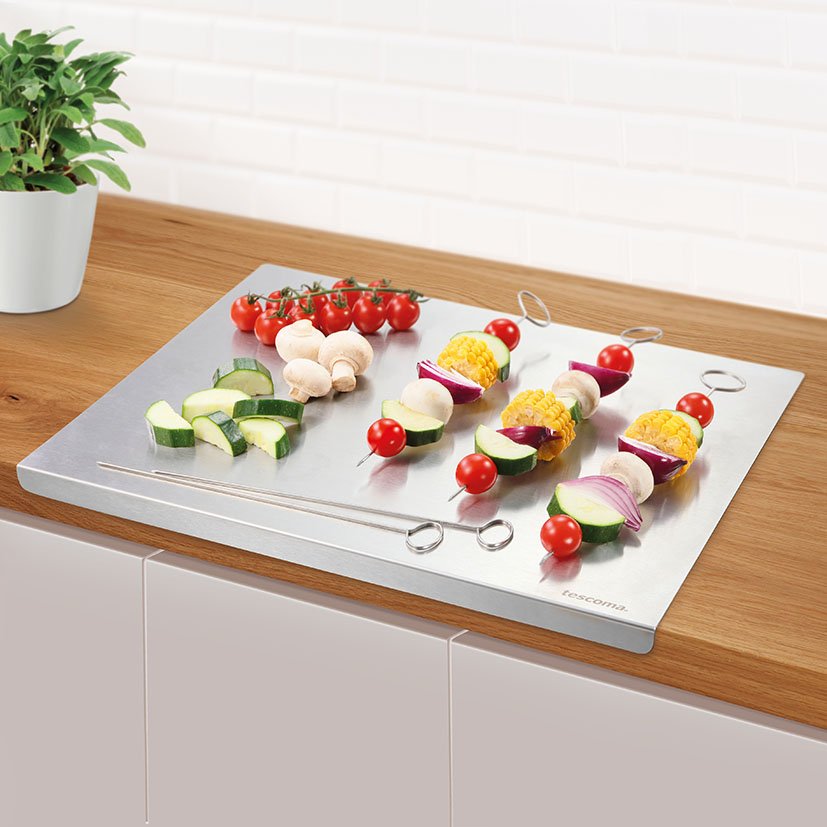 TABLA ACERO INOX 45X35 CM Tescoma 45X35 CM corte - Imagen 2