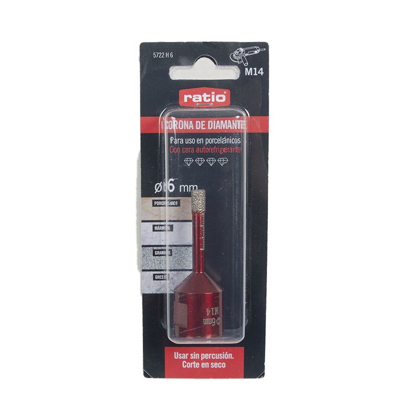 Corona Porcel para Amolad RATIO WC14 6 MM - Imagen 2