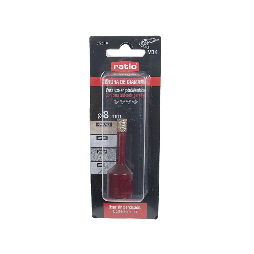 Corona Porcel para Amolad RATIO WC14 8 MM - Imagen 2
