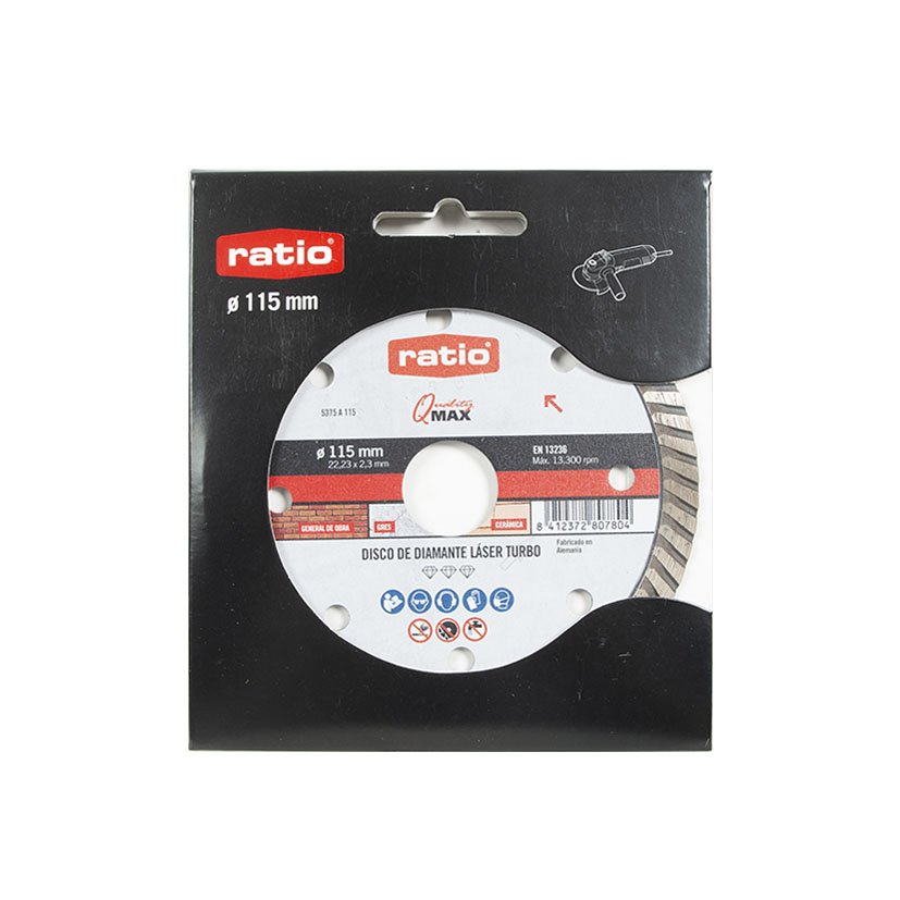 DISCO Diamante TURBO MAT DUROS 115 MM RATIO 115 MM 115X2 - Imagen 2