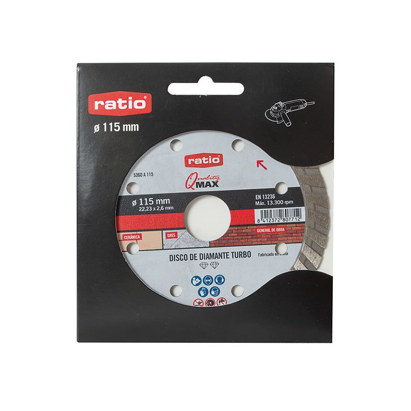 DISCO Diamante Sinter TURBO 115 MM RATIO 115 MM 115X2 - Imagen 2