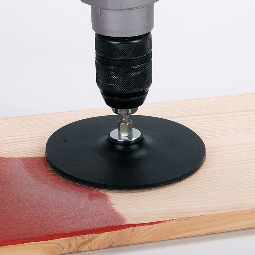 PLATO ABRAS GOMA Ø125 para TAL Wolfcraft 125 Mm 8 Mm taladro - Imagen 2