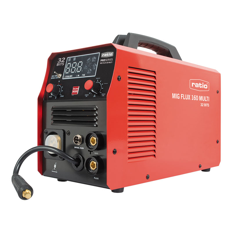 Soldador HILO HUECO S/GAS MIG160A+BOBINA RATIO 42X31X18 Cm 160 a mig mag 230 V - Imagen 2