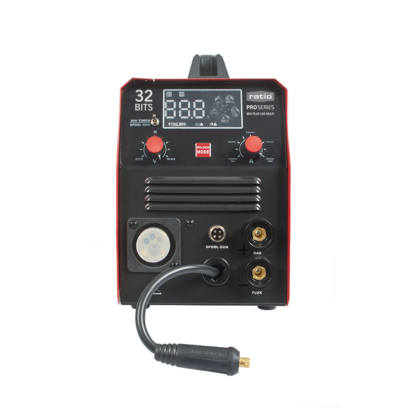Soldador HILO HUECO S/GAS MIG160A+BOBINA RATIO 42X31X18 Cm 160 a mig mag 230 V - Imagen 3