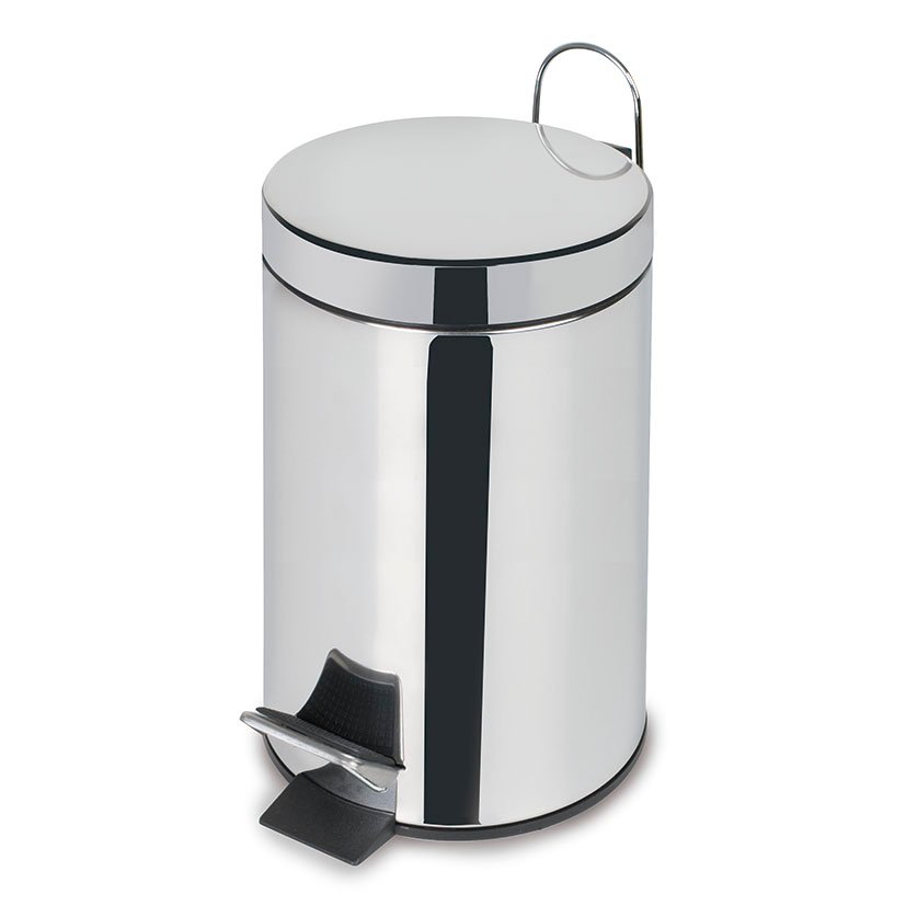 CUBO PEDAL ACERO INOX 3 Litros Habitex 17X24 5 Cm - Imagen 3