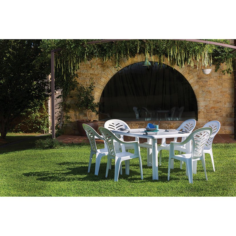 Sillón Monoblock Alto Palma Bco Blanco - Imagen 2