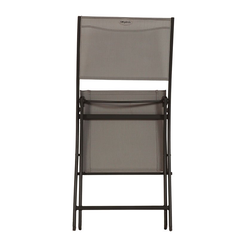 SILLA Metálica Plegable Grafito 52X46X99 Cm 46X6X100 Cm mueble metal - Imagen 2