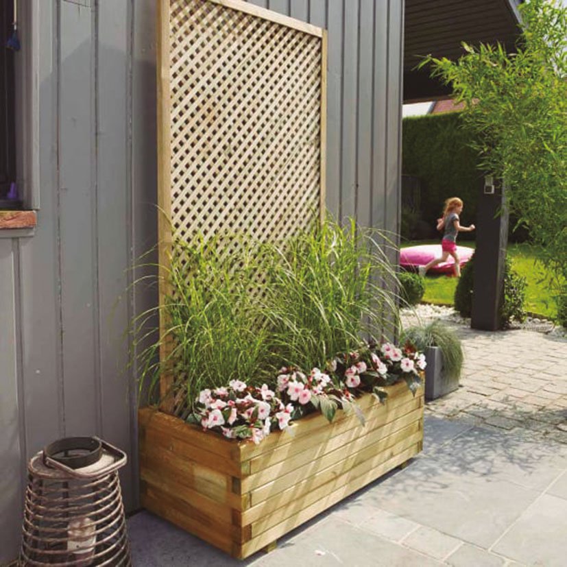 Jardinera Cuadrada Baroque 90X 40X33 CM 73 Foreststyle 90X40X33 CM 90X40X33 Cm maceta - Imagen 2