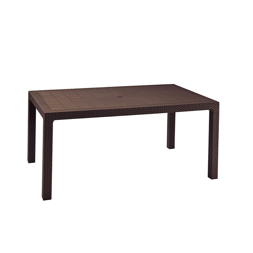 MESA Melody Marrón 160X94 CM Keter 5X94 mueble resina - Imagen 3