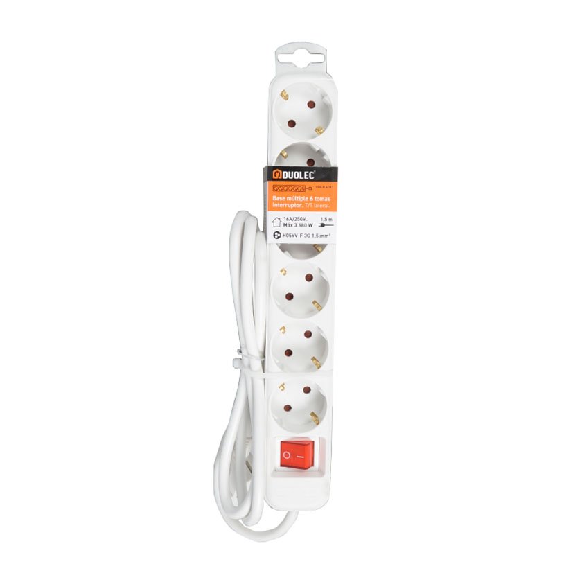 BASE Multiple C/inter 6 TOMAS T/T 1,5 M Duolec Blanco bas múltipl - Imagen 2