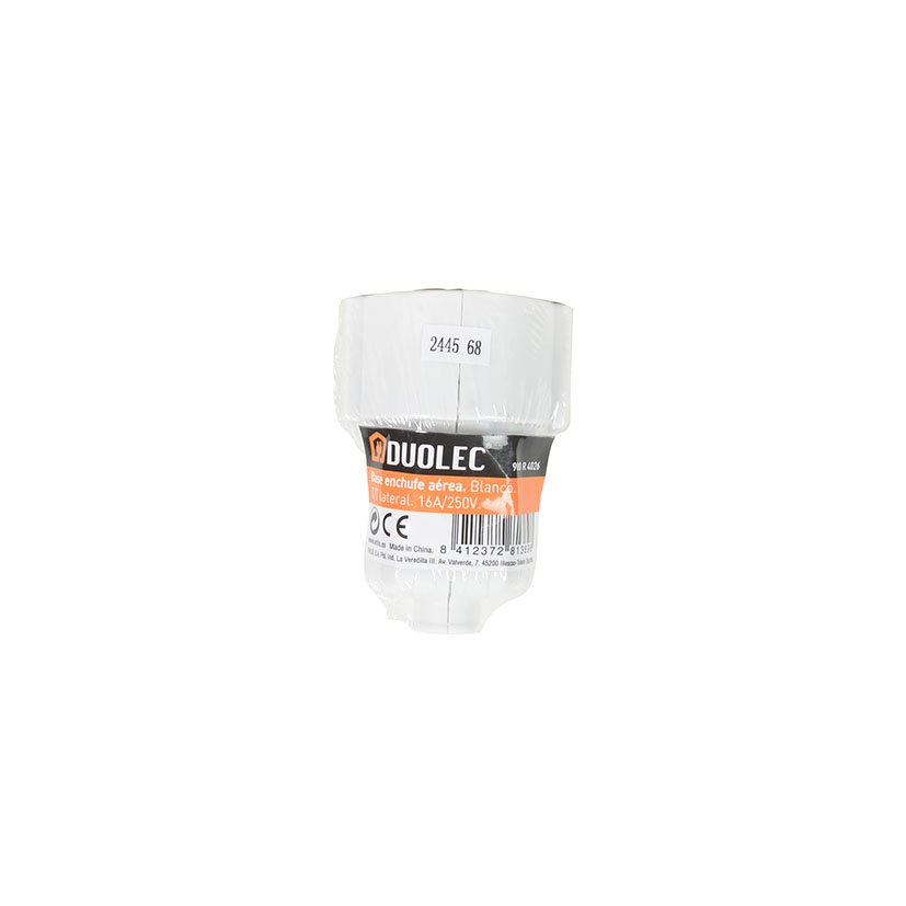 BASE MOVIL TT 16A - 250 V Blanco Duolec 250 V clavija bas - Imagen 2