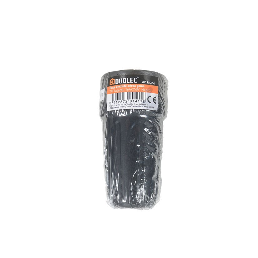 BASE TT 16A-250 V Caucho NEGRO Duolec 250 V clavija bas - Imagen 2