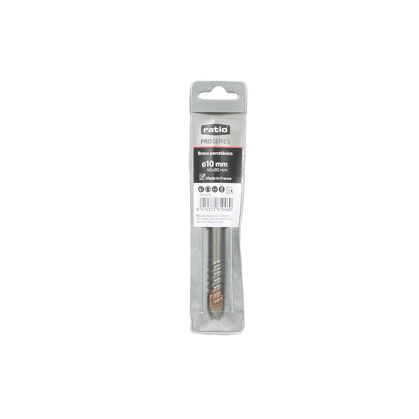 BROCA Porcelanik Ø10X 25X65 MM RATIO Prose RATIO Proseries 10X40X80 Mm - Imagen 2