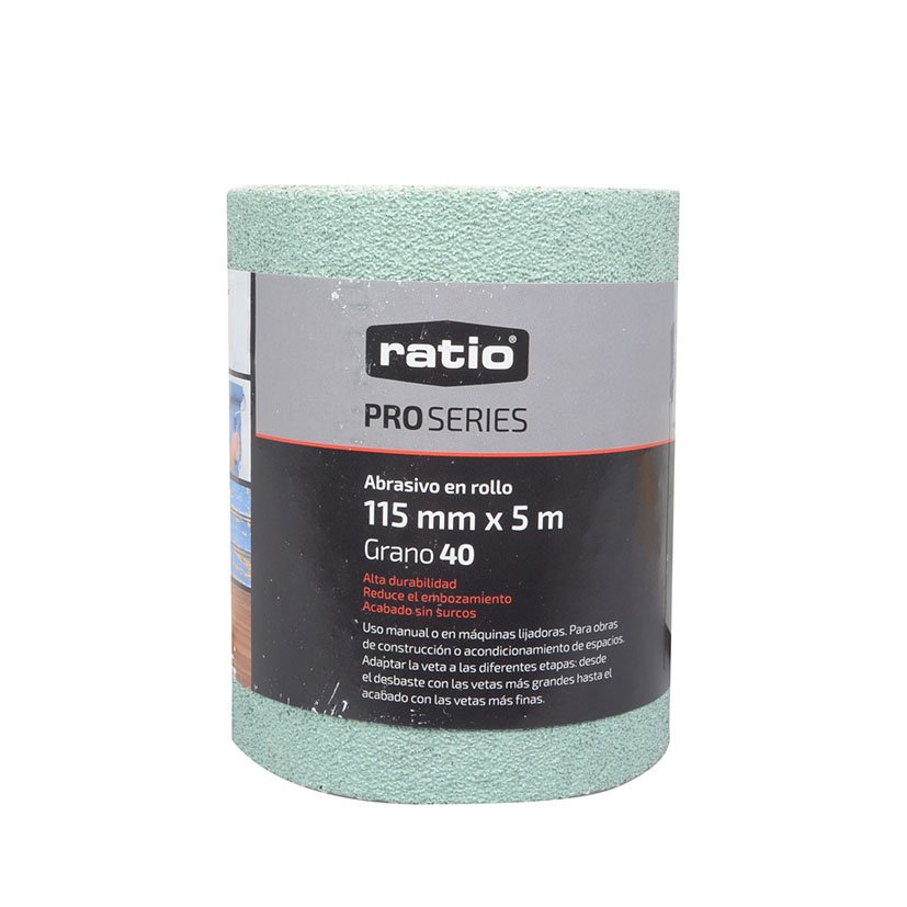 ROLLO PAPEL Antiemb 115MMX5M GR 80 RATIO Proseries 115 Mm abrasivo manual - Imagen 2