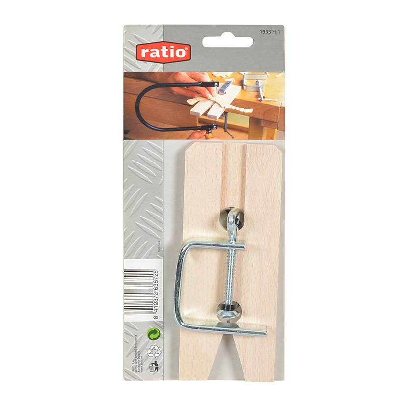 Astillera Madera + Sargento RATIO 170X65X10 Mm 50 Mm herramienta corte - Imagen 2