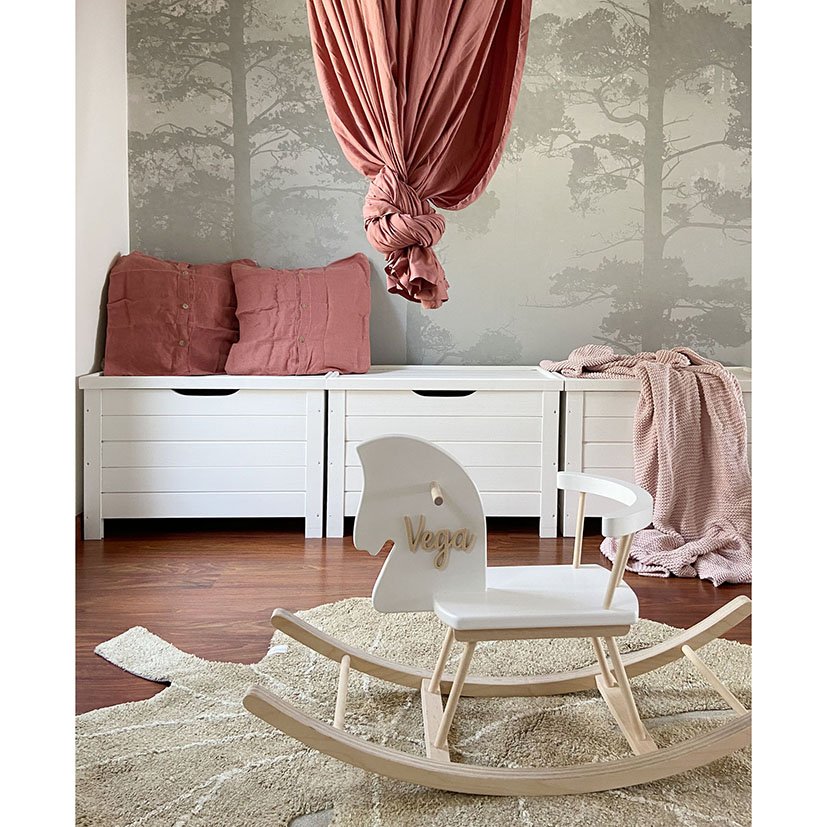 BAUL PINO Macizo C/cadena 70X 40X48 Cm 70X40X48 CM 70X40X48 Cm baúl - Imagen 3