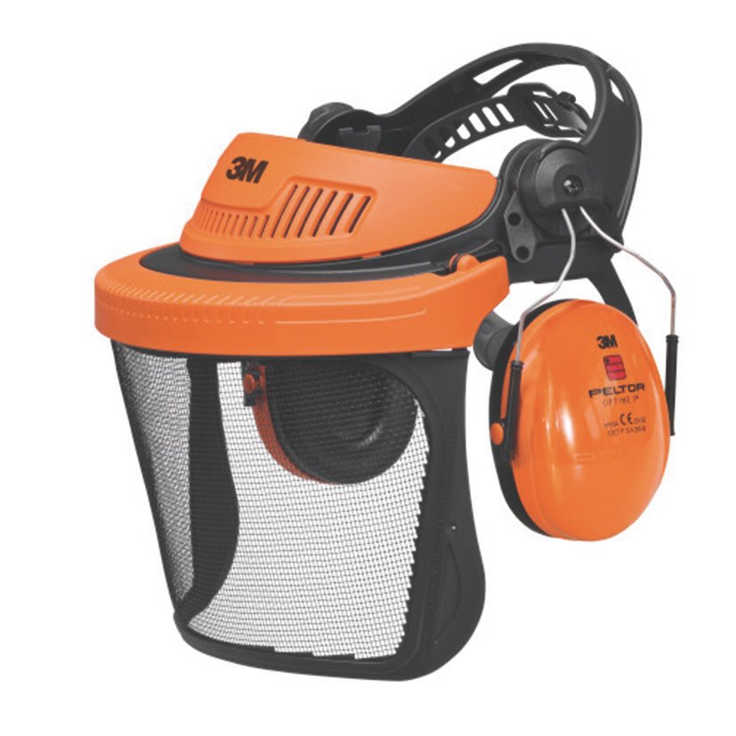 KIT CASCO Forestal G500V5CH510-OR, NJA 3M Naranja pantalla facial - Imagen 2