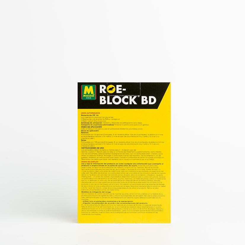 Roe-block 260 GR Masso insecticida plaguicida - Imagen 4