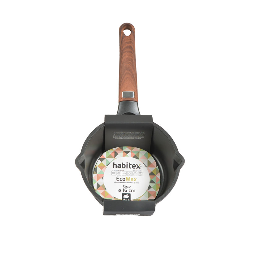 CAZO AL Fundido Ecomax 16 CM Habitex olla cacerola aluminio - Imagen 2
