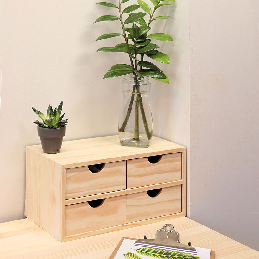Cajonera Madera Astigarraga 4 Cajones 5X20 40 Cm - Imagen 2