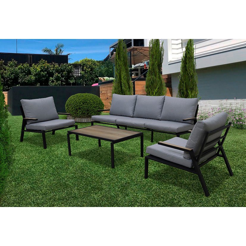 SET Jardin LENA 5 Piezas mueble metal - Imagen 3