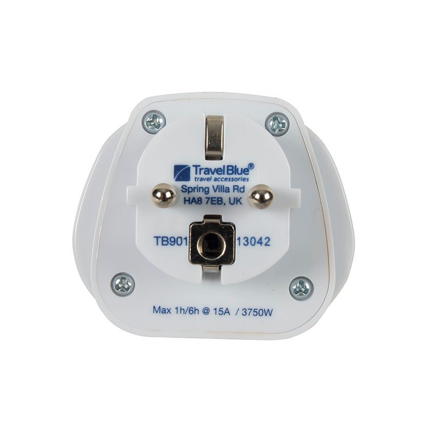Adaptador DE VIAJE PARA Viajar A Europa Travelblue clavija bas - Imagen 3